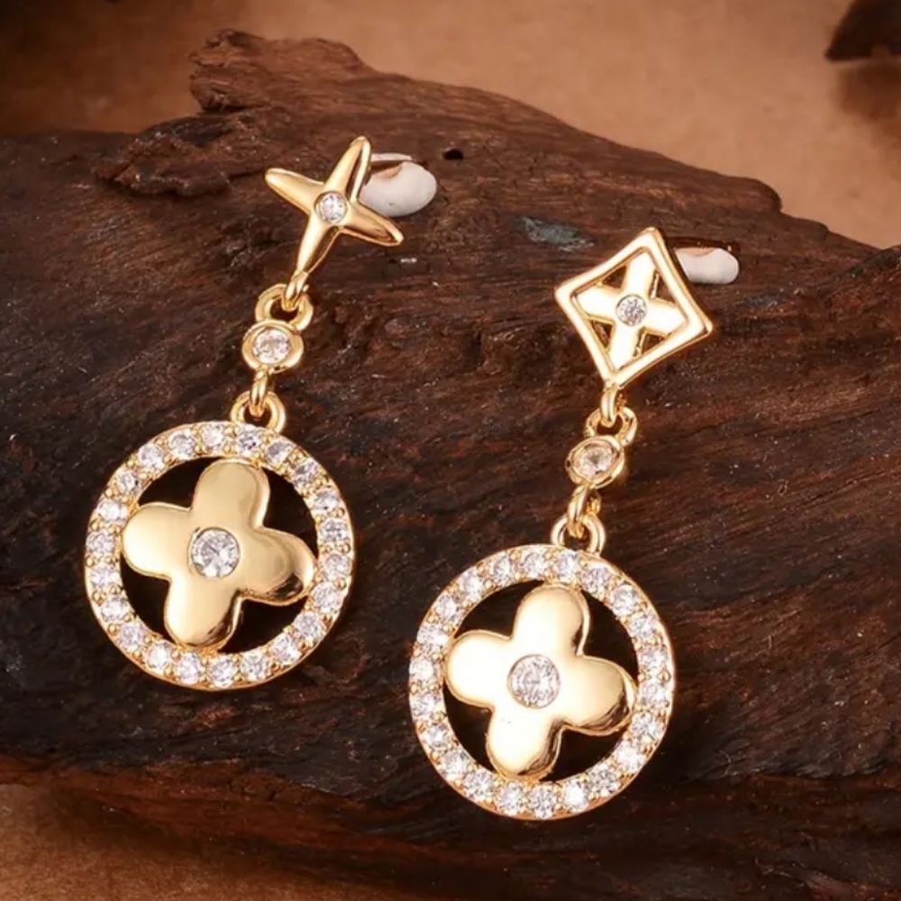 18kt GOLD PLATED Designer Inspired Earrings